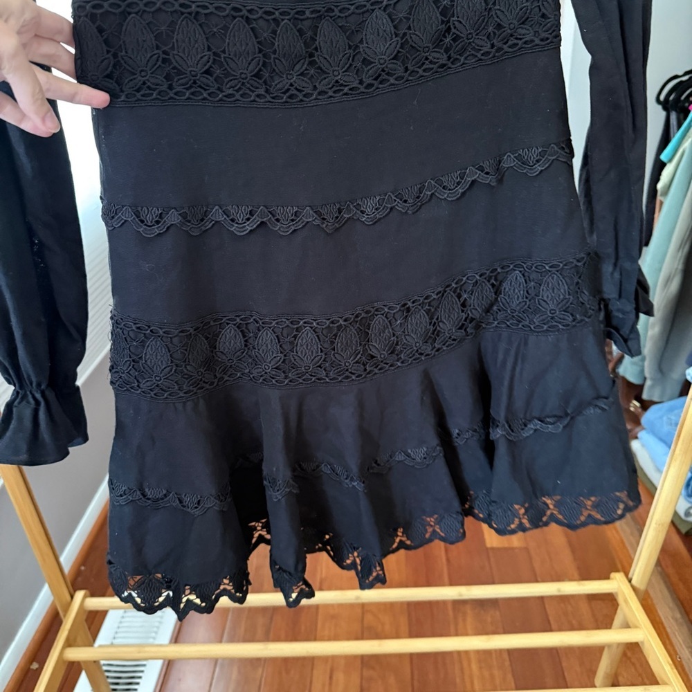 Anthropologie Endless Rose Embroidered Lace Mini Dress - Picture 5 of 9